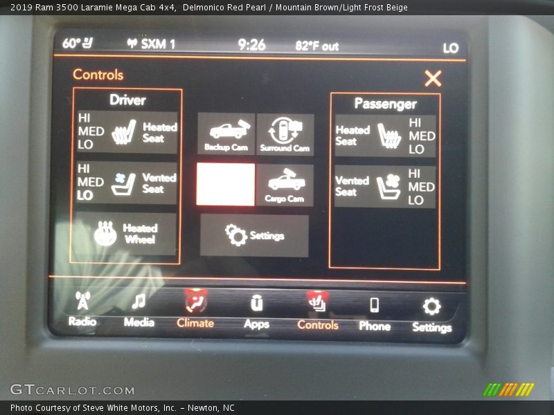 Delmonico Red Pearl / Mountain Brown/Light Frost Beige 2019 Ram 3500 Laramie Mega Cab 4x4