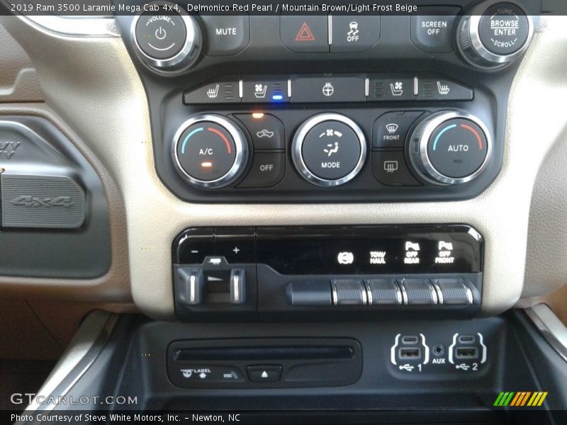 Controls of 2019 3500 Laramie Mega Cab 4x4