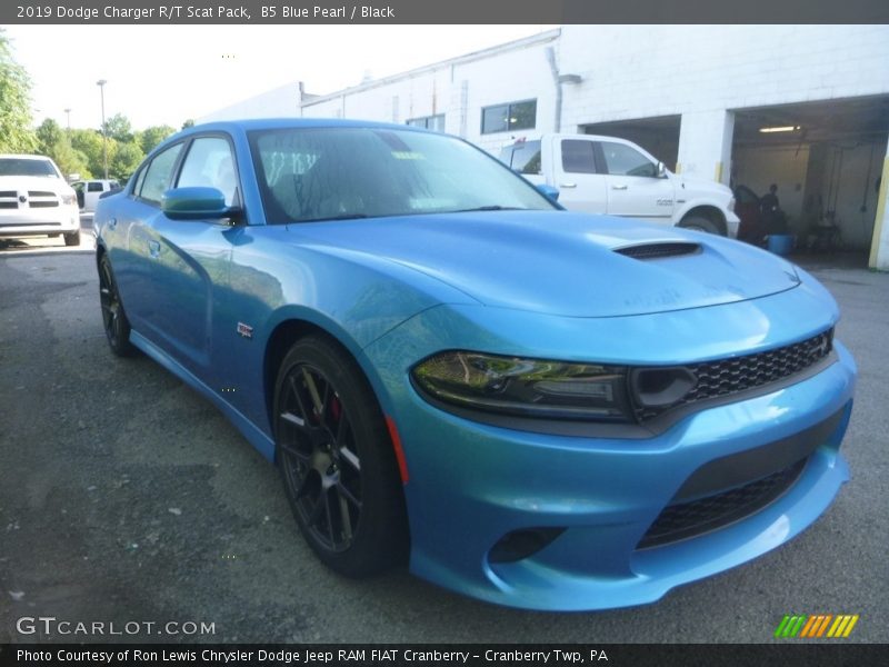 B5 Blue Pearl / Black 2019 Dodge Charger R/T Scat Pack