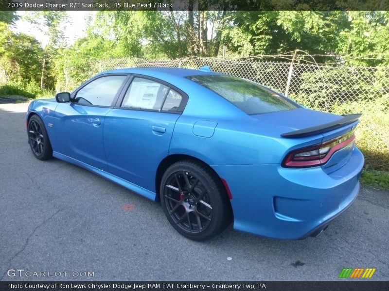 B5 Blue Pearl / Black 2019 Dodge Charger R/T Scat Pack