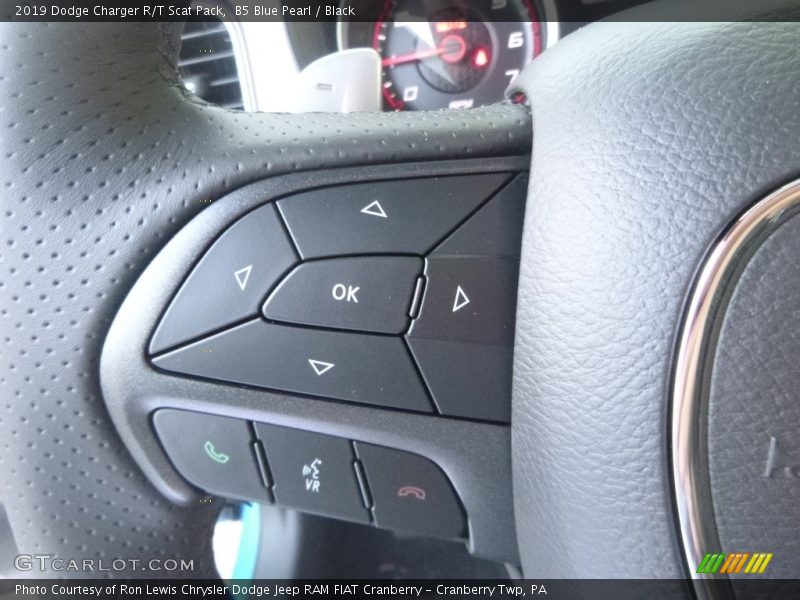 B5 Blue Pearl / Black 2019 Dodge Charger R/T Scat Pack