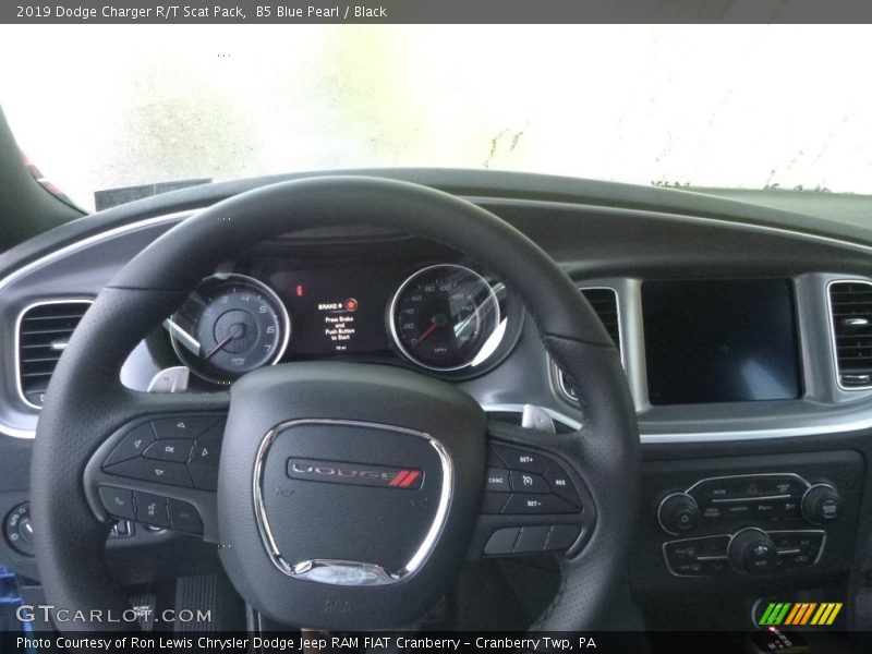 B5 Blue Pearl / Black 2019 Dodge Charger R/T Scat Pack