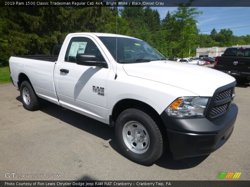 Bright White / Black/Diesel Gray 2019 Ram 1500 Classic Tradesman Regular Cab 4x4