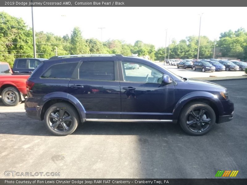 Contusion Blue Pearl / Black 2019 Dodge Journey Crossroad AWD