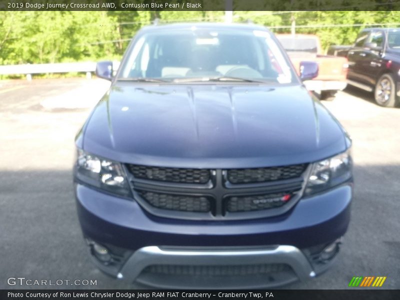 Contusion Blue Pearl / Black 2019 Dodge Journey Crossroad AWD