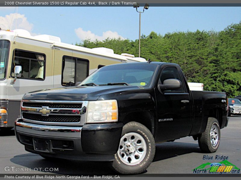 Black / Dark Titanium 2008 Chevrolet Silverado 1500 LS Regular Cab 4x4