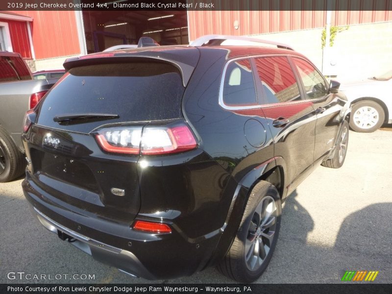 Diamond Black Crystal Pearl / Black 2019 Jeep Cherokee Overland 4x4
