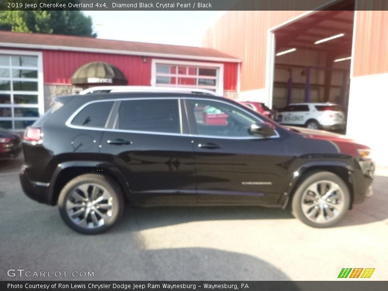 Diamond Black Crystal Pearl / Black 2019 Jeep Cherokee Overland 4x4