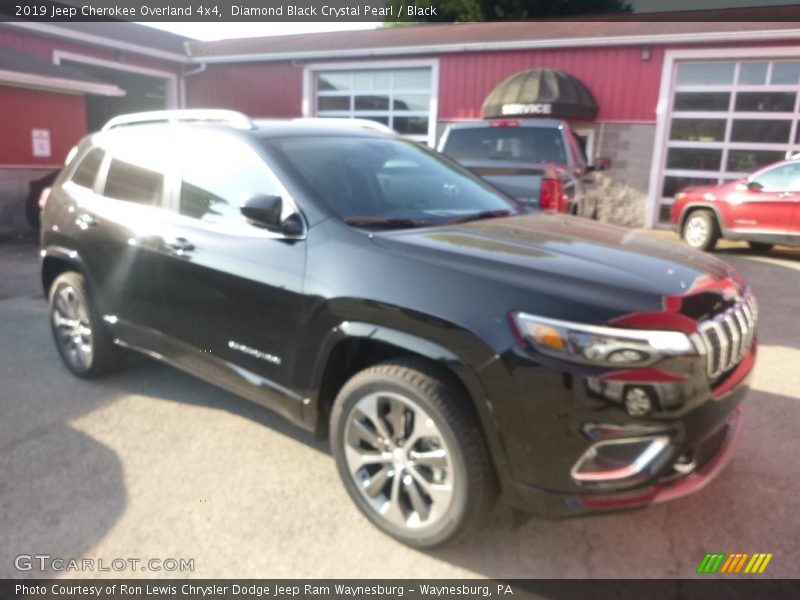 Diamond Black Crystal Pearl / Black 2019 Jeep Cherokee Overland 4x4