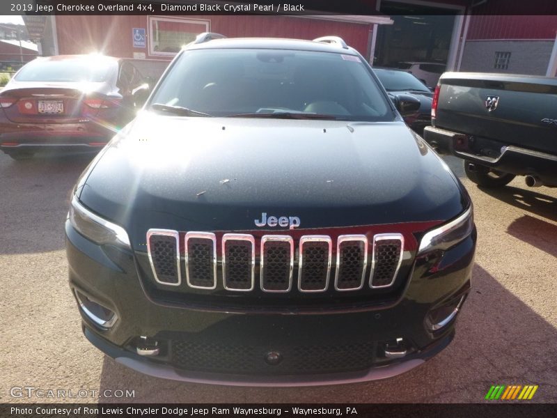 Diamond Black Crystal Pearl / Black 2019 Jeep Cherokee Overland 4x4