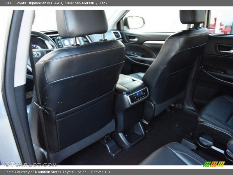 Silver Sky Metallic / Black 2015 Toyota Highlander XLE AWD