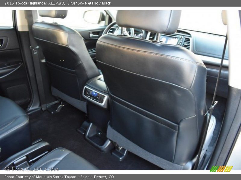 Silver Sky Metallic / Black 2015 Toyota Highlander XLE AWD