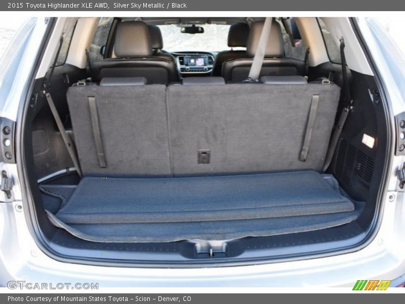 Silver Sky Metallic / Black 2015 Toyota Highlander XLE AWD
