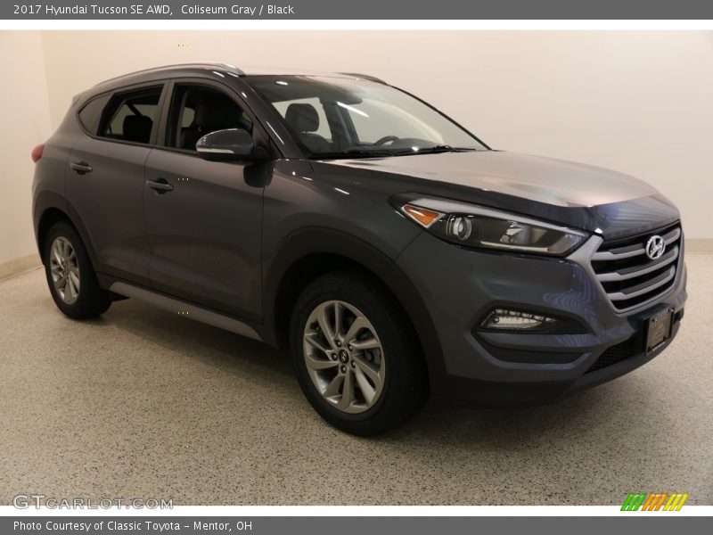 Coliseum Gray / Black 2017 Hyundai Tucson SE AWD