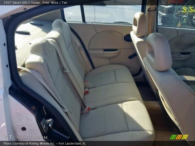 Polar White / Tan 2007 Saturn ION 2 Sedan
