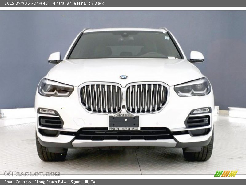 Mineral White Metallic / Black 2019 BMW X5 xDrive40i