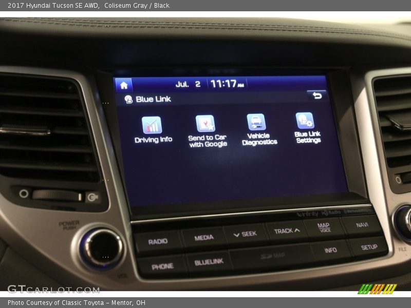 Coliseum Gray / Black 2017 Hyundai Tucson SE AWD