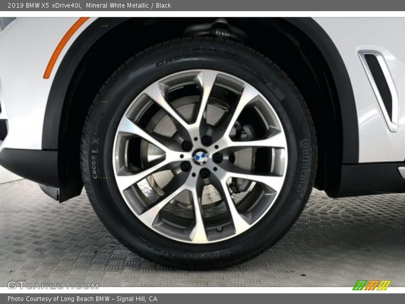 Mineral White Metallic / Black 2019 BMW X5 xDrive40i