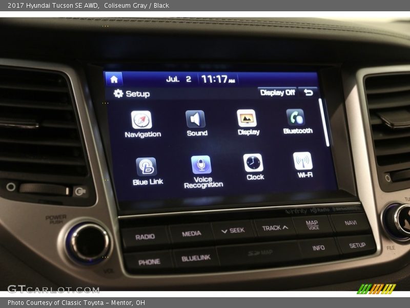 Coliseum Gray / Black 2017 Hyundai Tucson SE AWD