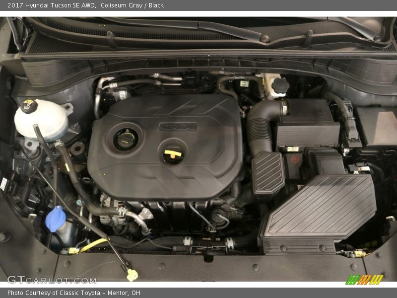 Coliseum Gray / Black 2017 Hyundai Tucson SE AWD