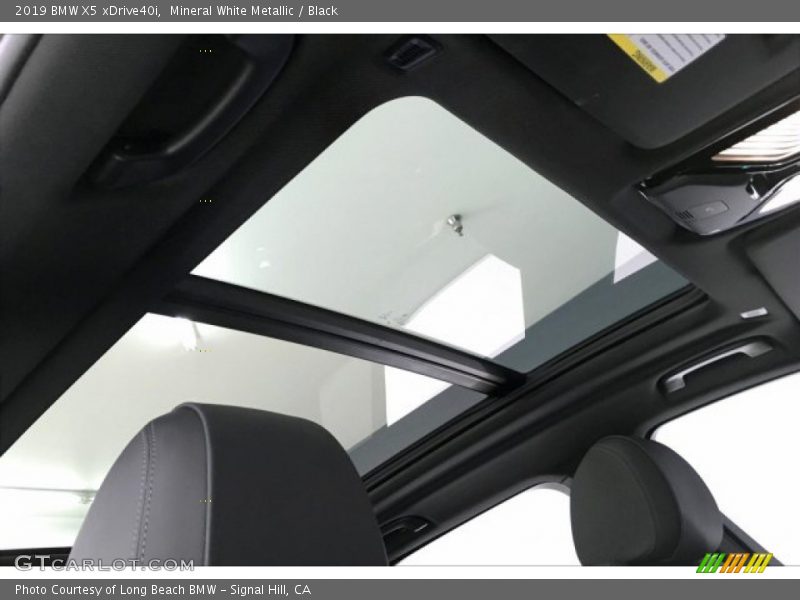 Mineral White Metallic / Black 2019 BMW X5 xDrive40i