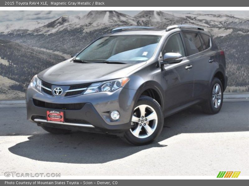 Magnetic Gray Metallic / Black 2015 Toyota RAV4 XLE