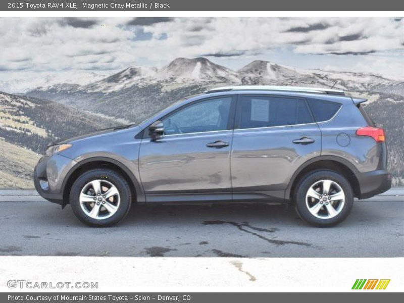 Magnetic Gray Metallic / Black 2015 Toyota RAV4 XLE