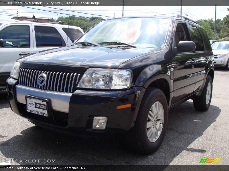 Black / Pebble Beige 2006 Mercury Mariner Luxury 4WD