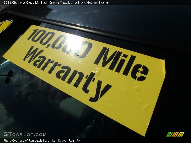 Black Granite Metallic / Jet Black/Medium Titanium 2011 Chevrolet Cruze LS