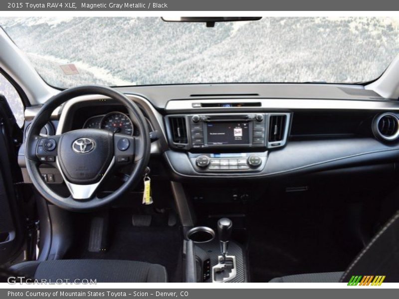 Magnetic Gray Metallic / Black 2015 Toyota RAV4 XLE
