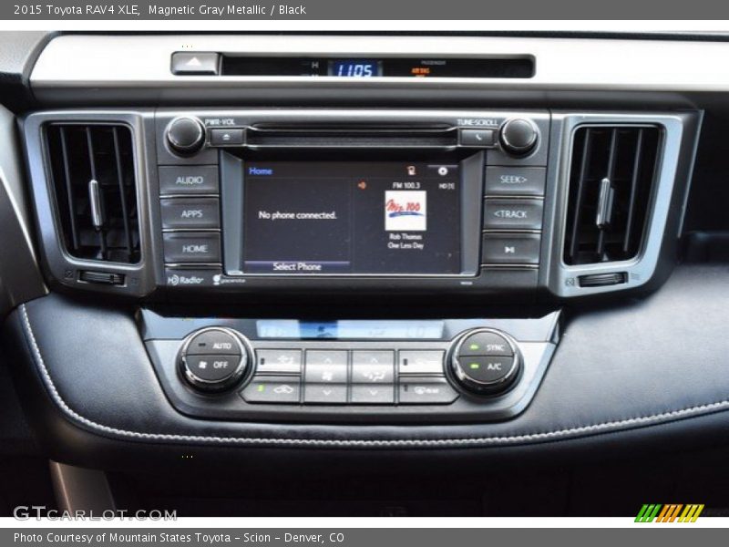 Magnetic Gray Metallic / Black 2015 Toyota RAV4 XLE