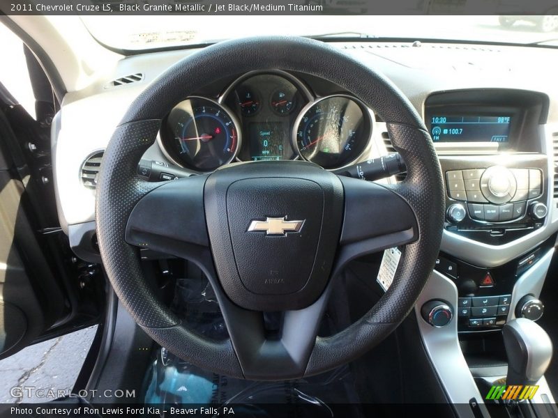 Black Granite Metallic / Jet Black/Medium Titanium 2011 Chevrolet Cruze LS