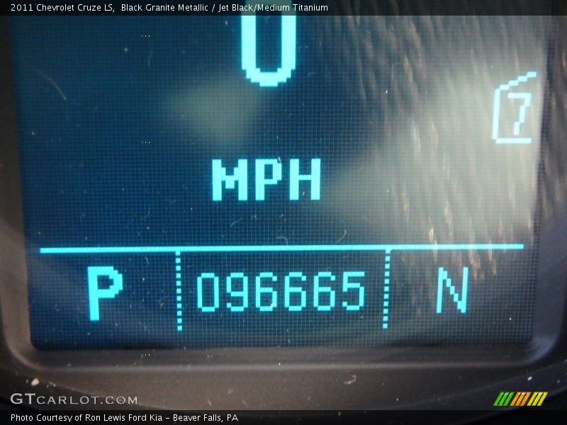 Black Granite Metallic / Jet Black/Medium Titanium 2011 Chevrolet Cruze LS