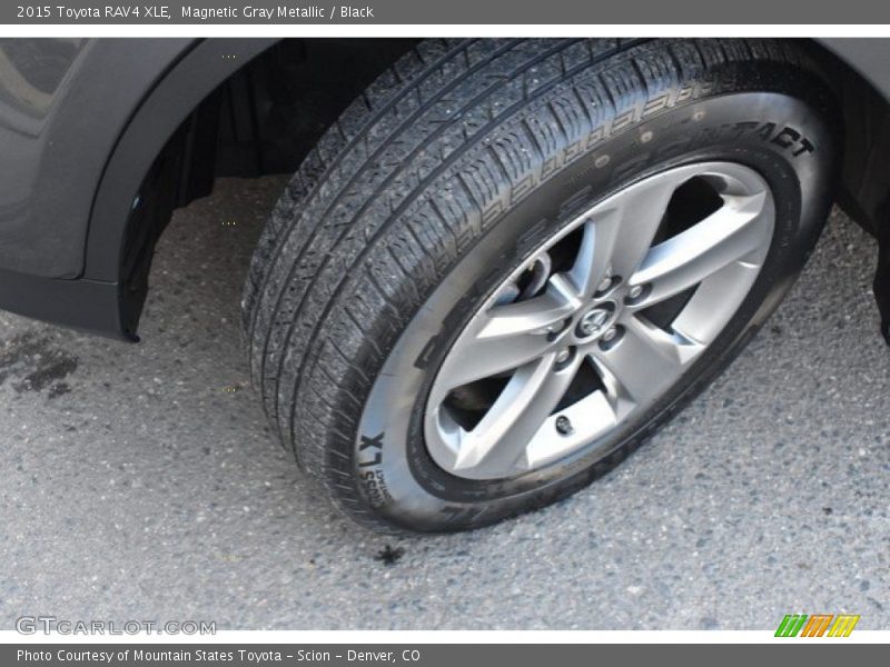 Magnetic Gray Metallic / Black 2015 Toyota RAV4 XLE