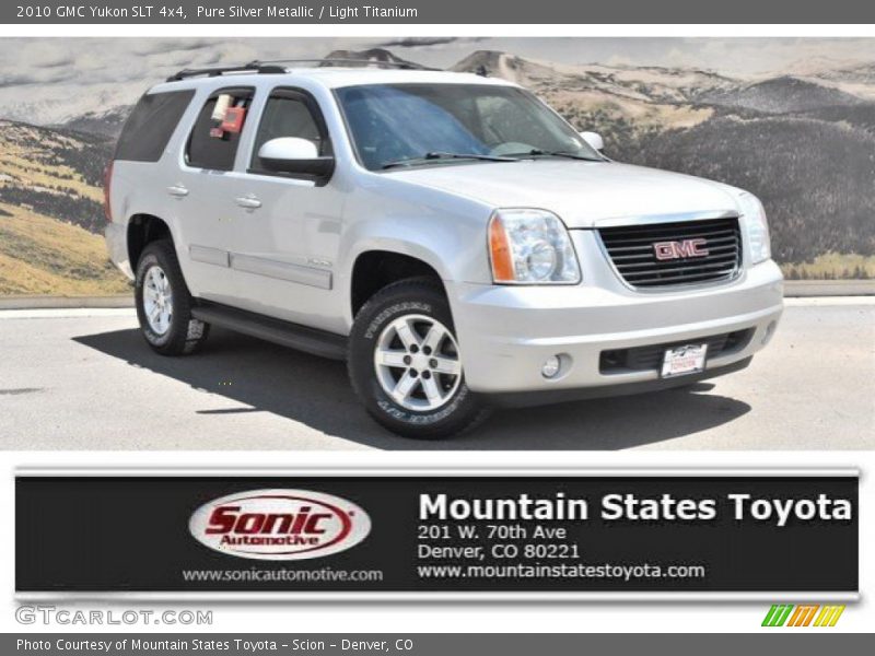 Pure Silver Metallic / Light Titanium 2010 GMC Yukon SLT 4x4