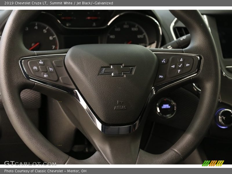 Summit White / Jet Black/­Galvanized 2019 Chevrolet Cruze LT