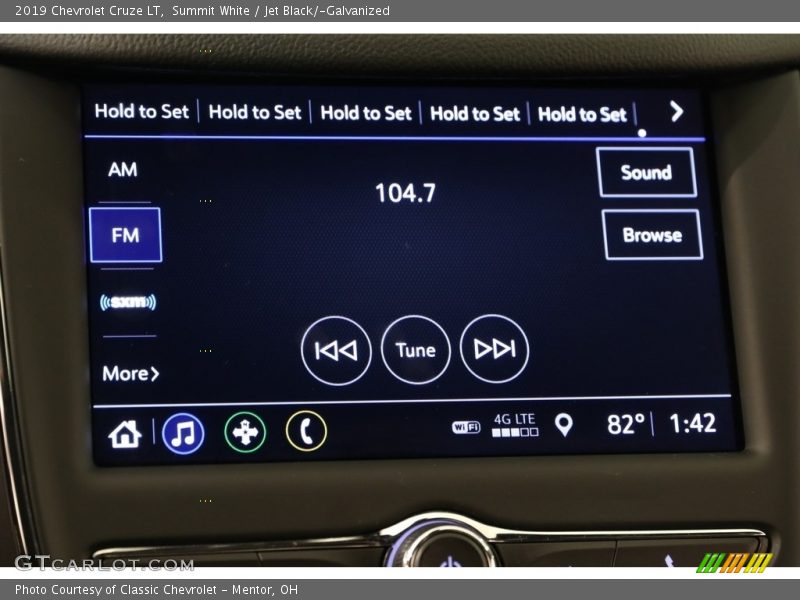 Summit White / Jet Black/­Galvanized 2019 Chevrolet Cruze LT