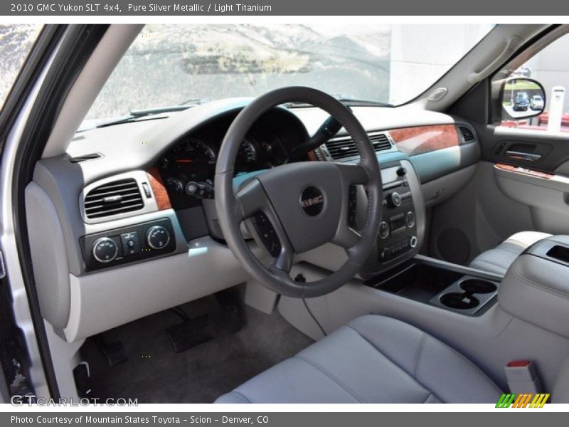 Pure Silver Metallic / Light Titanium 2010 GMC Yukon SLT 4x4