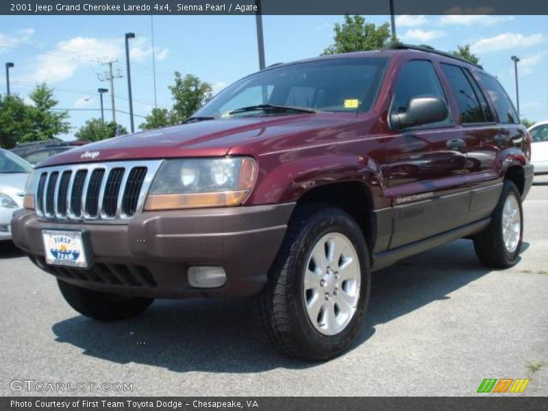 Sienna Pearl / Agate 2001 Jeep Grand Cherokee Laredo 4x4