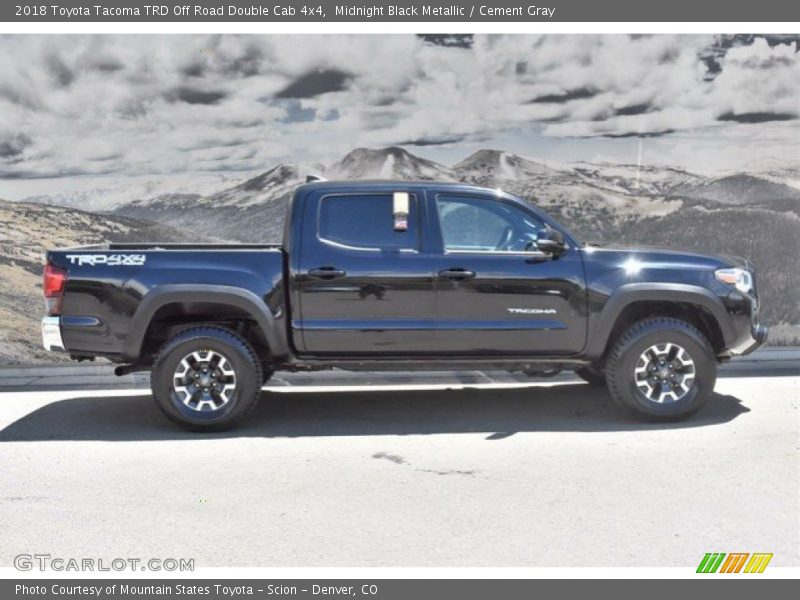 Midnight Black Metallic / Cement Gray 2018 Toyota Tacoma TRD Off Road Double Cab 4x4