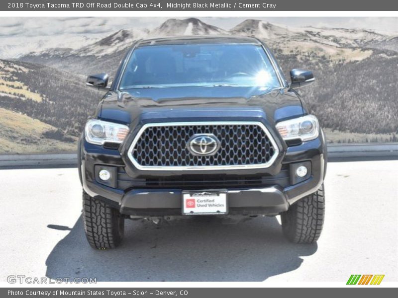 Midnight Black Metallic / Cement Gray 2018 Toyota Tacoma TRD Off Road Double Cab 4x4