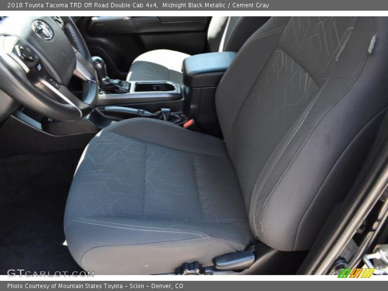 Midnight Black Metallic / Cement Gray 2018 Toyota Tacoma TRD Off Road Double Cab 4x4