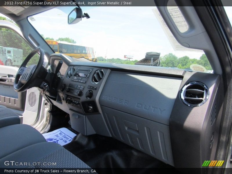 Ingot Silver Metallic / Steel 2012 Ford F250 Super Duty XLT SuperCab 4x4