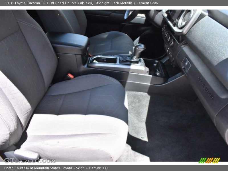 Midnight Black Metallic / Cement Gray 2018 Toyota Tacoma TRD Off Road Double Cab 4x4