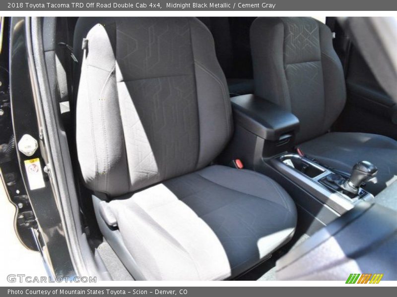 Midnight Black Metallic / Cement Gray 2018 Toyota Tacoma TRD Off Road Double Cab 4x4