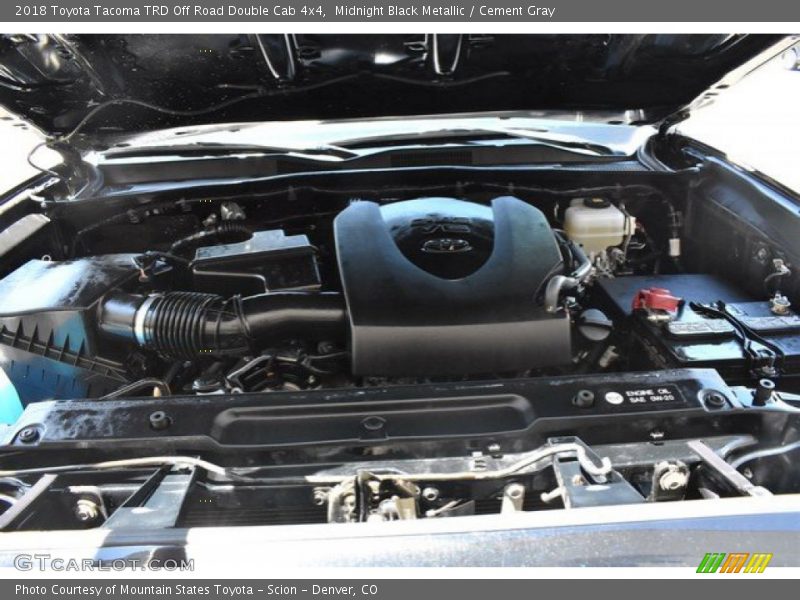 Midnight Black Metallic / Cement Gray 2018 Toyota Tacoma TRD Off Road Double Cab 4x4