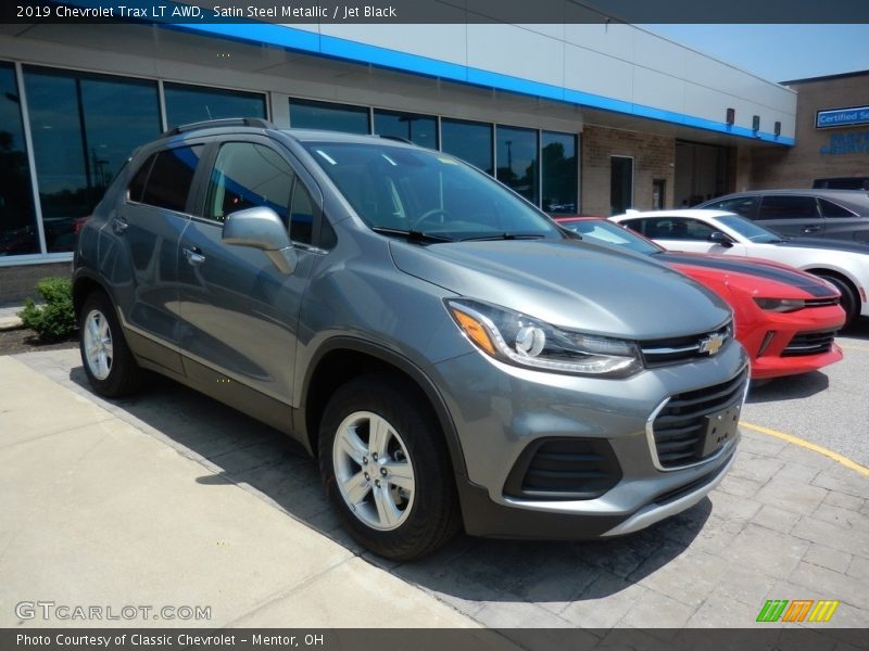 Satin Steel Metallic / Jet Black 2019 Chevrolet Trax LT AWD