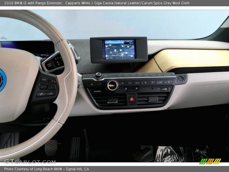 Capparis White / Giga Cassia Natural Leather/Carum Spice Grey Wool Cloth 2016 BMW i3 with Range Extender