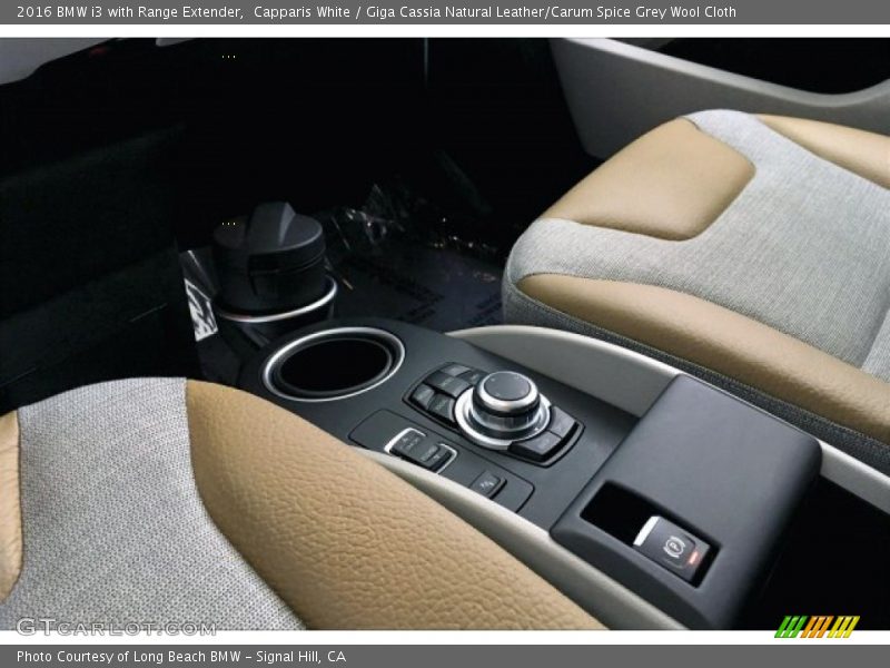 Capparis White / Giga Cassia Natural Leather/Carum Spice Grey Wool Cloth 2016 BMW i3 with Range Extender