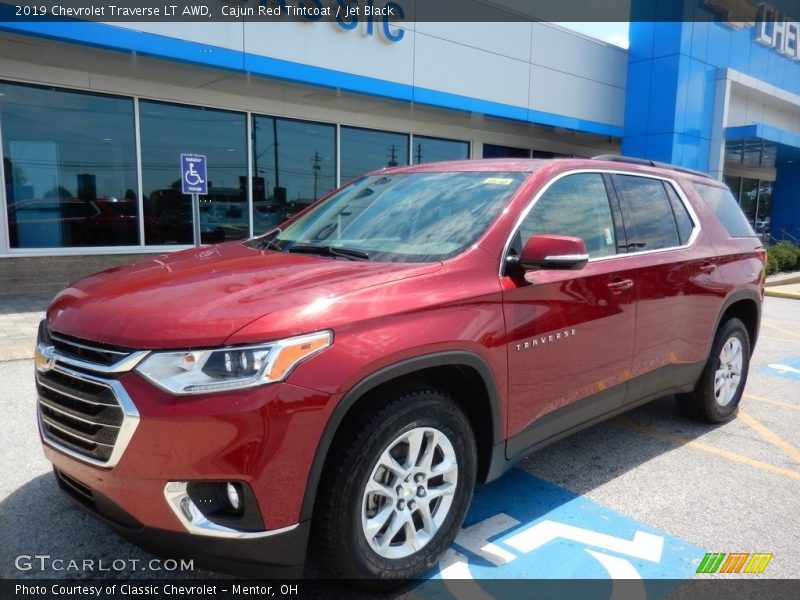 Cajun Red Tintcoat / Jet Black 2019 Chevrolet Traverse LT AWD